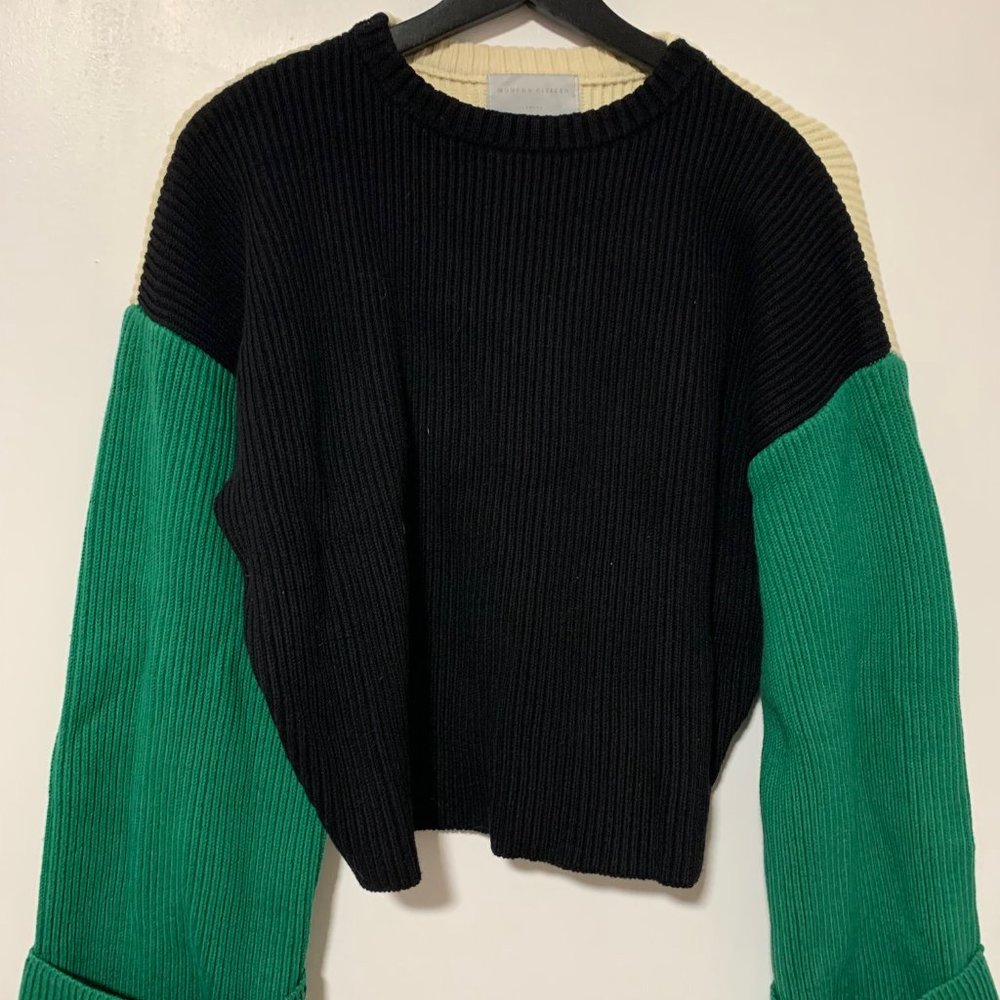 Modern Citizen Yuri Color-Block Ribbed Sweater - Picture 5 of 12